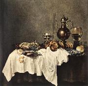 HEDA, Willem Claesz. Breakfast of Crab  sdg USA oil painting artist